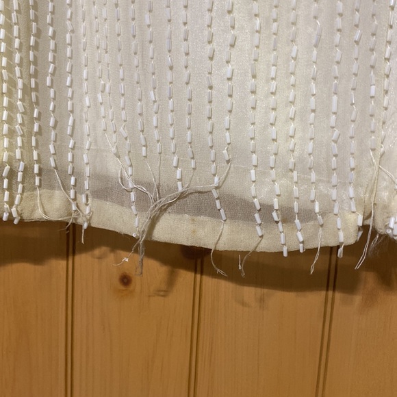 Ivory bedazzled full length formal - Picture 7 of 13